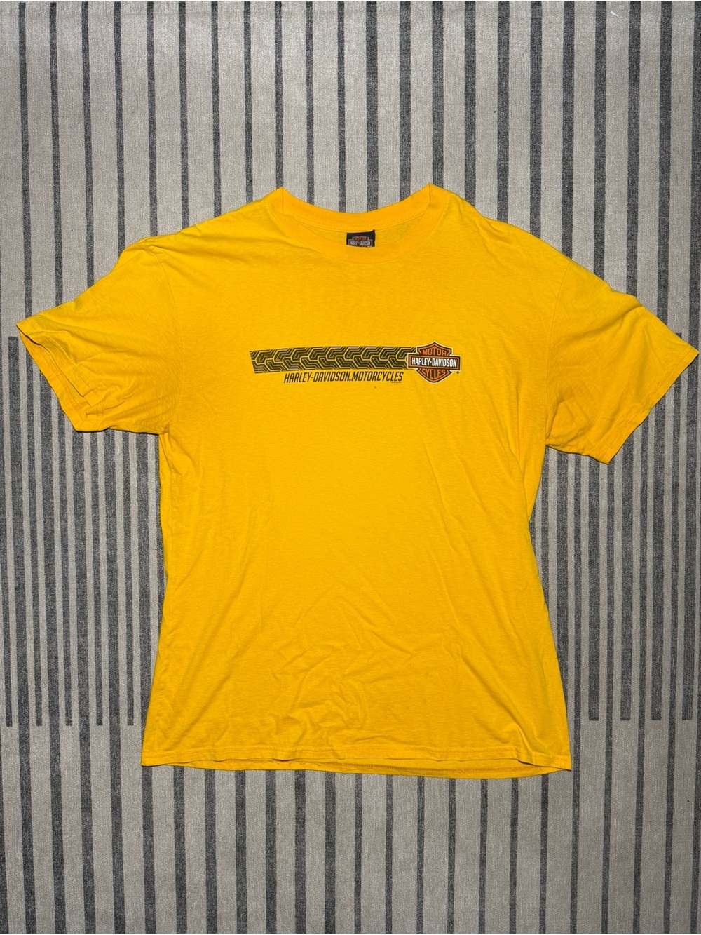 Harley-Davidson Men's Bright Yellow Logo Tee
